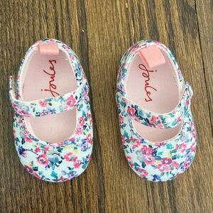 Joules Floral Baby Shoes - Pink and Blue